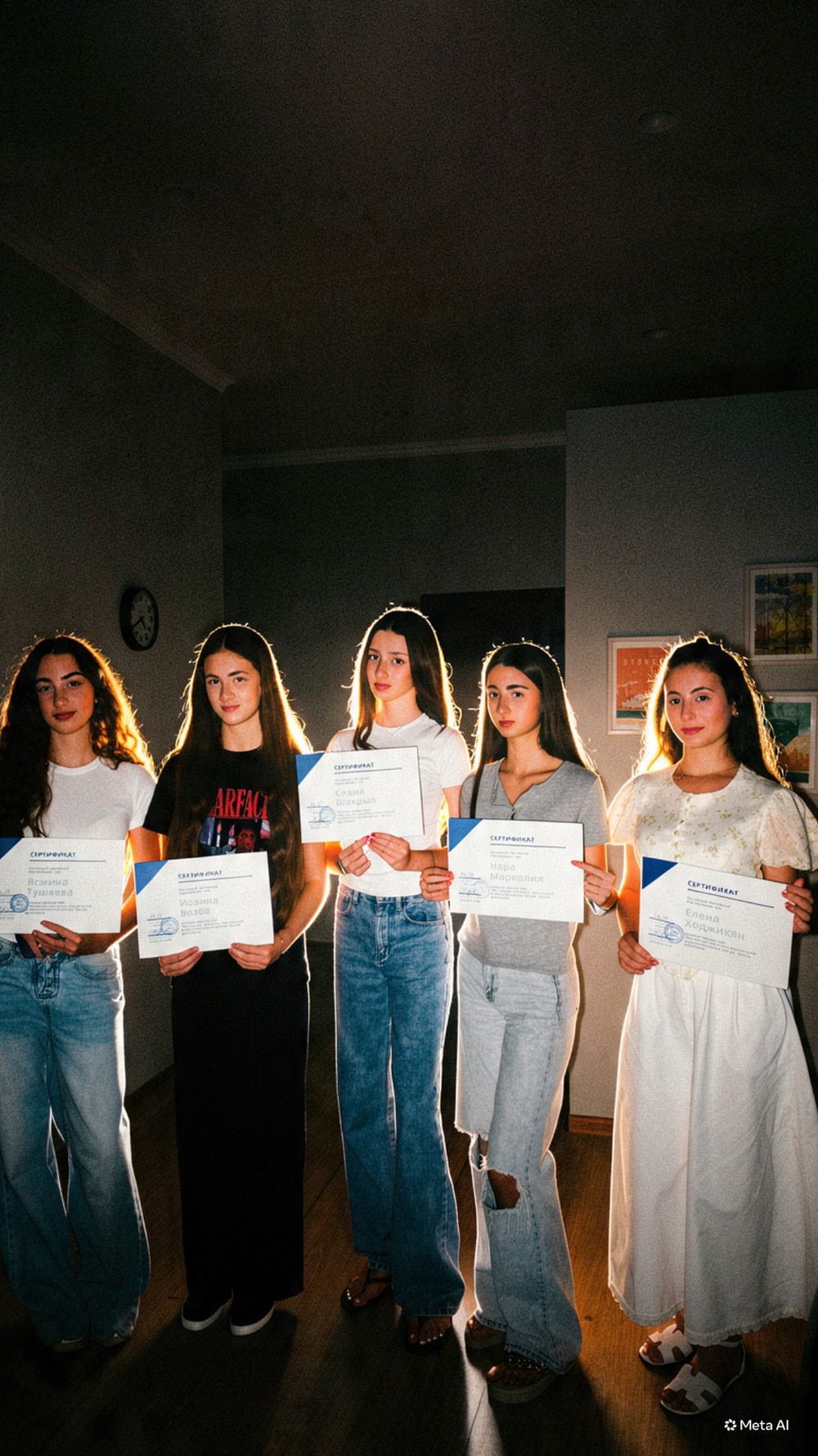 Выпускницы курса с сертификатами